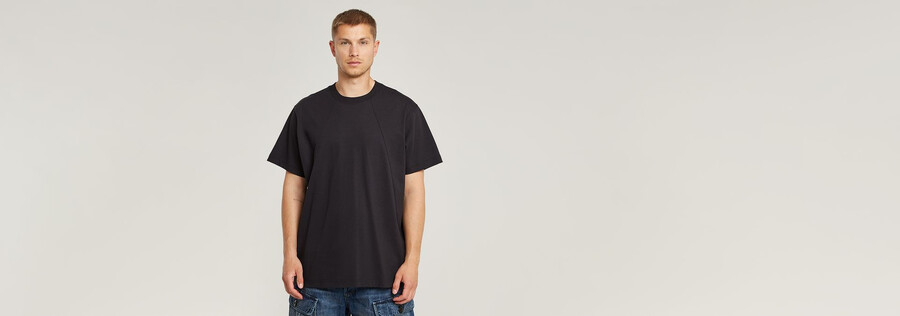 t-shirt ample à détails de couture