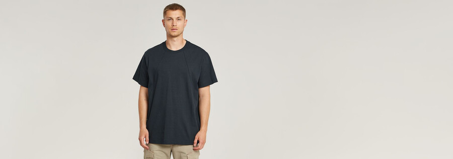 t-shirt ample à détails de couture