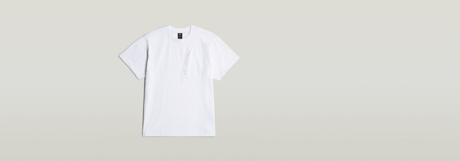 t-shirt ample à poche tissée dextérieur