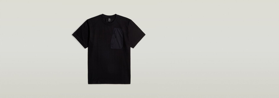 t-shirt ample à poche tissée dextérieur