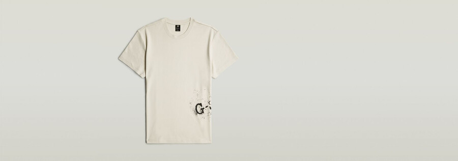 t-shirt graphique pulvérisé