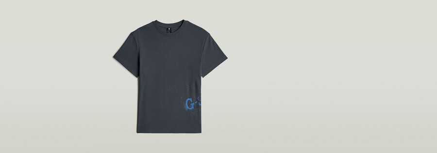 t-shirt graphique pulvérisé