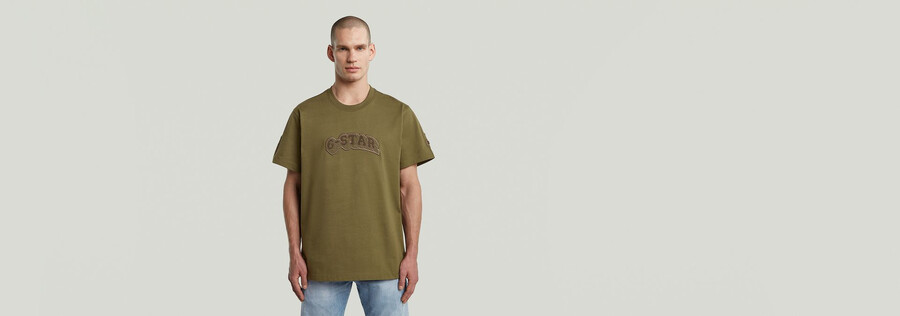 t-shirt ample à écussons