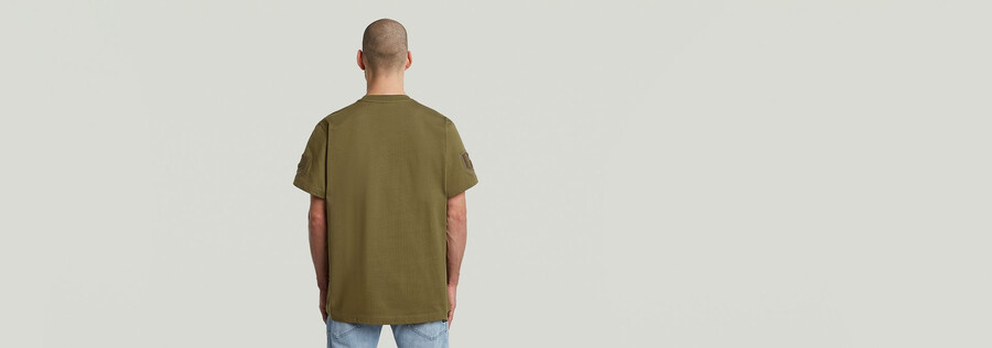 t-shirt ample à écussons