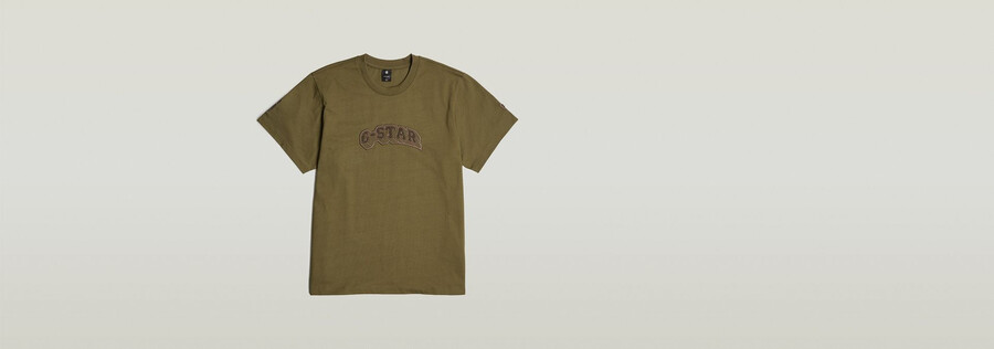 t-shirt ample à écussons