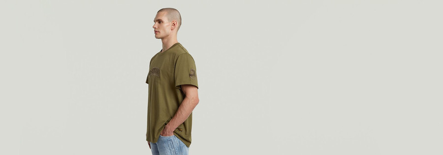 t-shirt ample à écussons