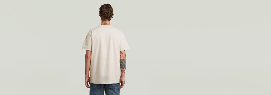 t-shirt à poche en tissu mélangé