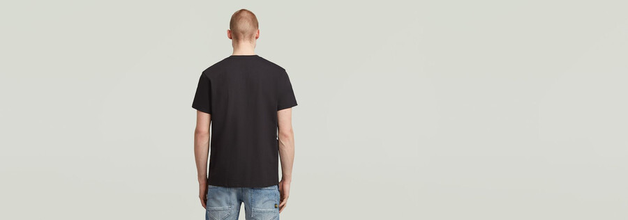 t-shirt à poche en tissu mélangé