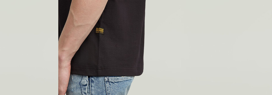 t-shirt à poche en tissu mélangé