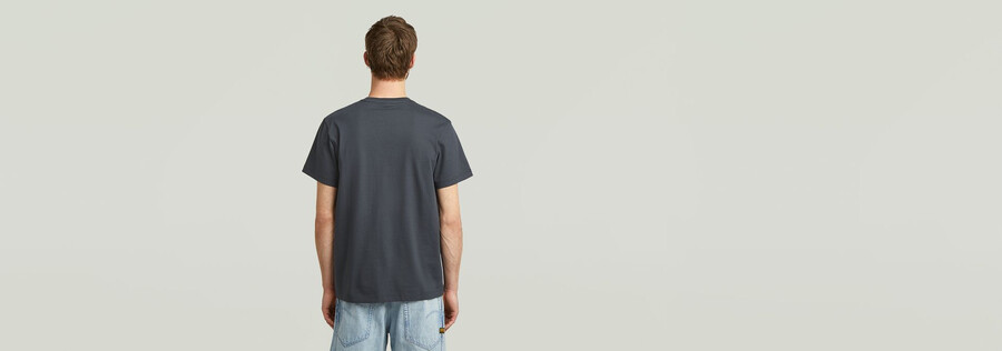 t-shirt à poche en tissu mélangé
