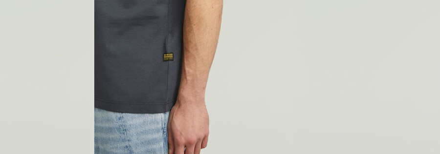 t-shirt à poche en tissu mélangé