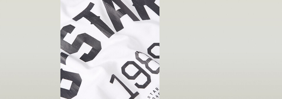 t-shirt ample à motif graphique 89 au dos