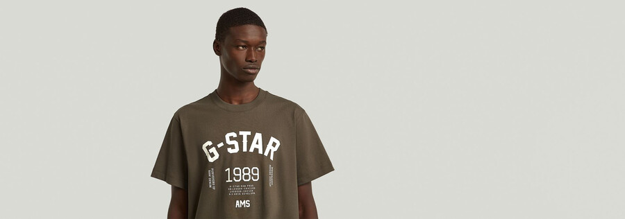 t-shirt ample à motif graphique 89 au dos
