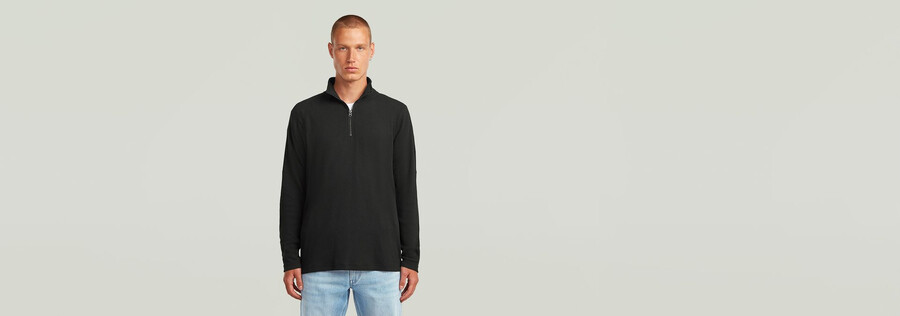 t-shirt à demi-zip tweeter