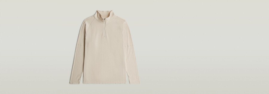 t-shirt à demi-zip tweeter