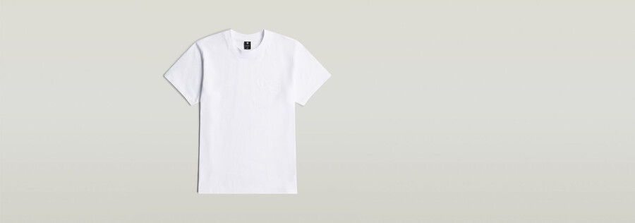t-shirt ample à dos floqué
