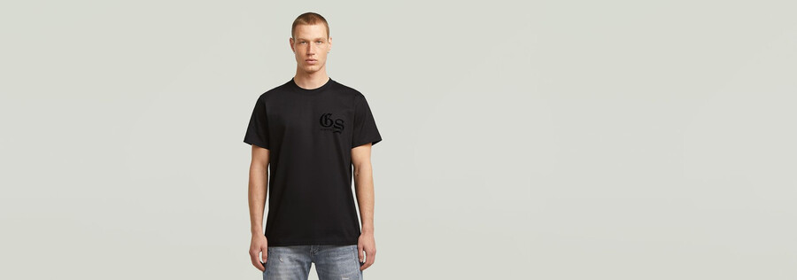 t-shirt ample à dos floqué