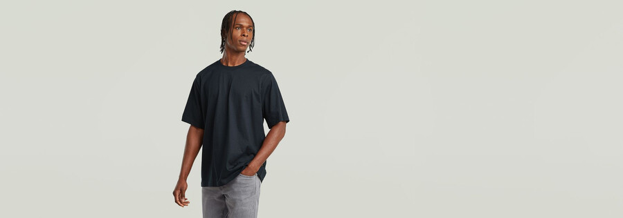 t-shirt ample et carré