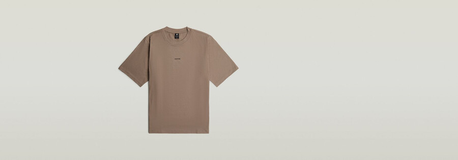 t-shirt avec logo au centre de la poitrine