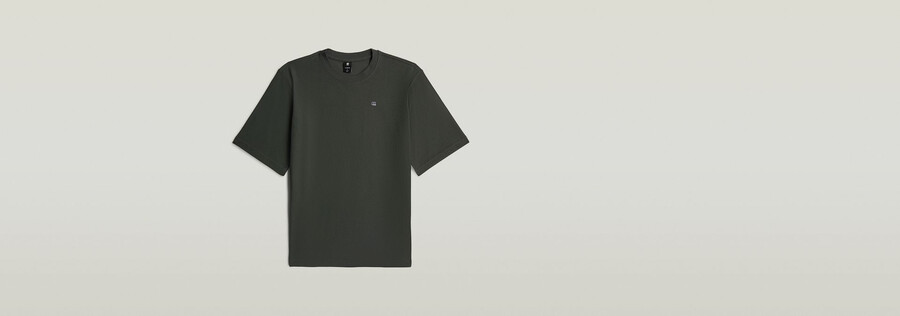 t-shirt structuré avec logo sur la poitrine