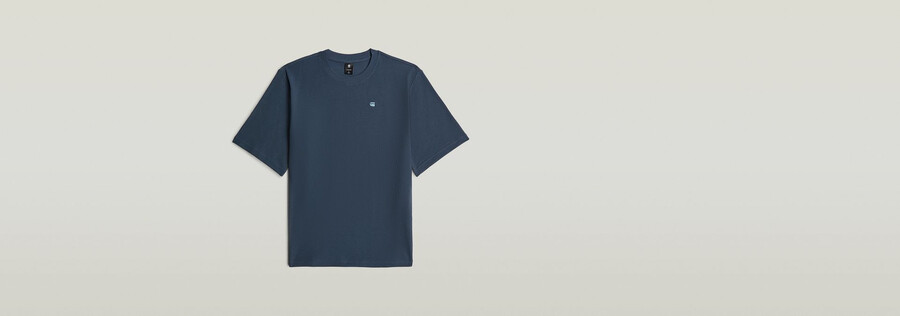 t-shirt structuré avec logo sur la poitrine