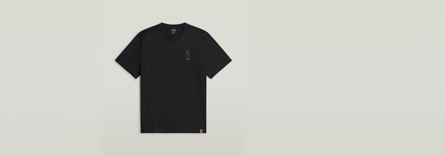 t-shirt graphique au dos