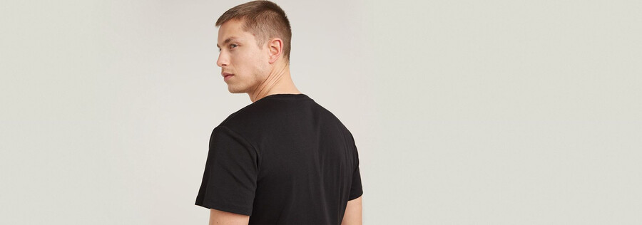 lot de 2 t-shirts basiques à col en v