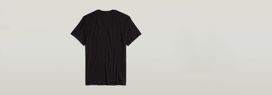 lot de 2 t-shirts basiques à col en v